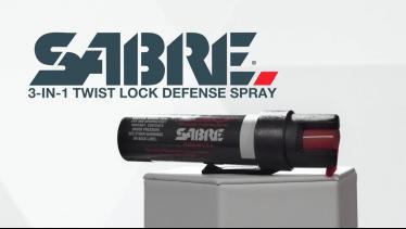 SABRE P-22 3-In-1 Twist Lock Defense Spray
